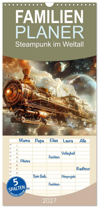 Steampunk im Weltall (CALVENDO Familienplaner 2027)