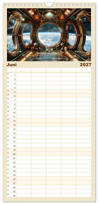 Steampunk im Weltall (CALVENDO Familienplaner 2027)