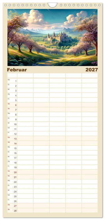 Landschaft romantisch gesehen (CALVENDO Familienplaner 2027)