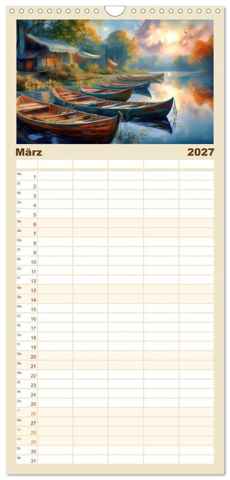Landschaft romantisch gesehen (CALVENDO Familienplaner 2027)