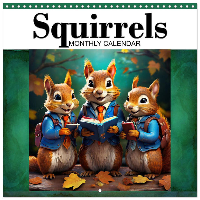 Squirrels Monthly Calendar (CALVENDO Monthly Calendar 2027)