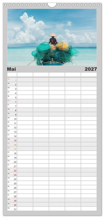 Netzpoesie: Ein Jahr in Farben (CALVENDO Familienplaner 2027)