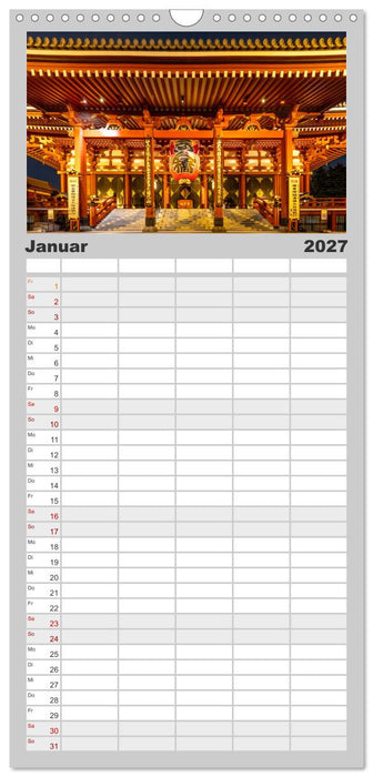 JAPAN Reise durch Zeit und Schönheit (CALVENDO Familienplaner 2027)