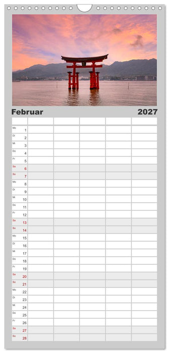 JAPAN Reise durch Zeit und Schönheit (CALVENDO Familienplaner 2027)