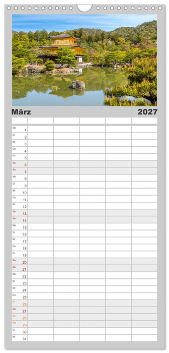 JAPAN Reise durch Zeit und Schönheit (CALVENDO Familienplaner 2027)