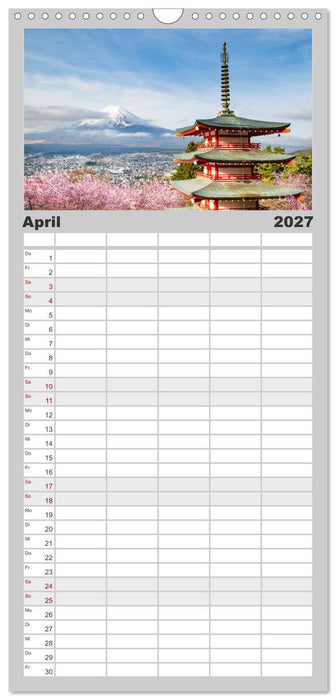 JAPAN Reise durch Zeit und Schönheit (CALVENDO Familienplaner 2027)
