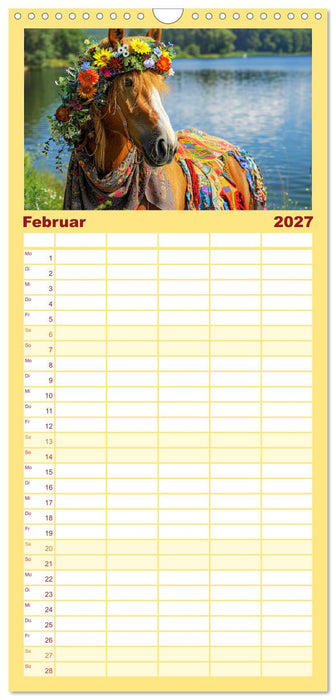 Pferde-Fashion. Modische Highlights auf Hufen (CALVENDO Familienplaner 2027)