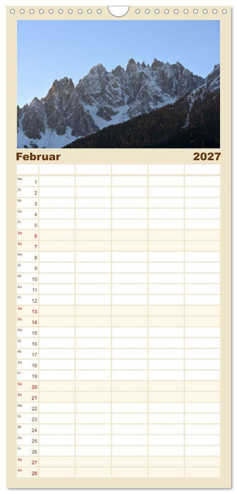 Sextener Dolomiten (CALVENDO Familienplaner 2027)