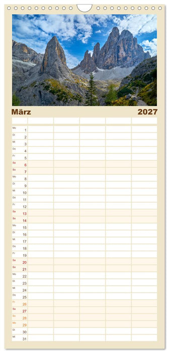 Sextener Dolomiten (CALVENDO Familienplaner 2027)