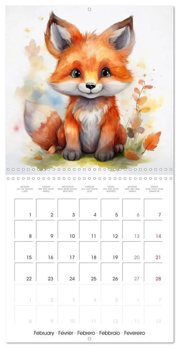 Renard Rexi et ses amis - mon premier agenda (CALVENDO Calendrier mensuel 2027)