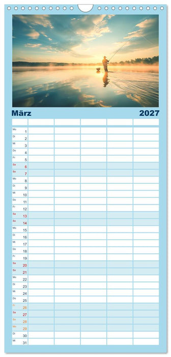 Angeln und Fischen Impressionen (CALVENDO Familienplaner 2027)