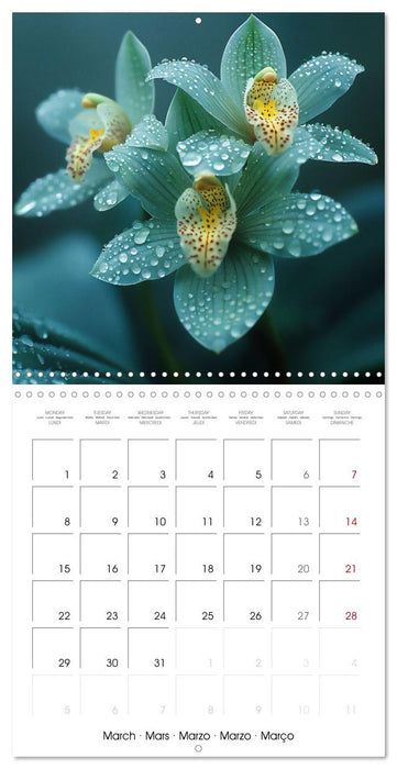 colorful orchid family planner (CALVENDO Monthly Calendar 2027)