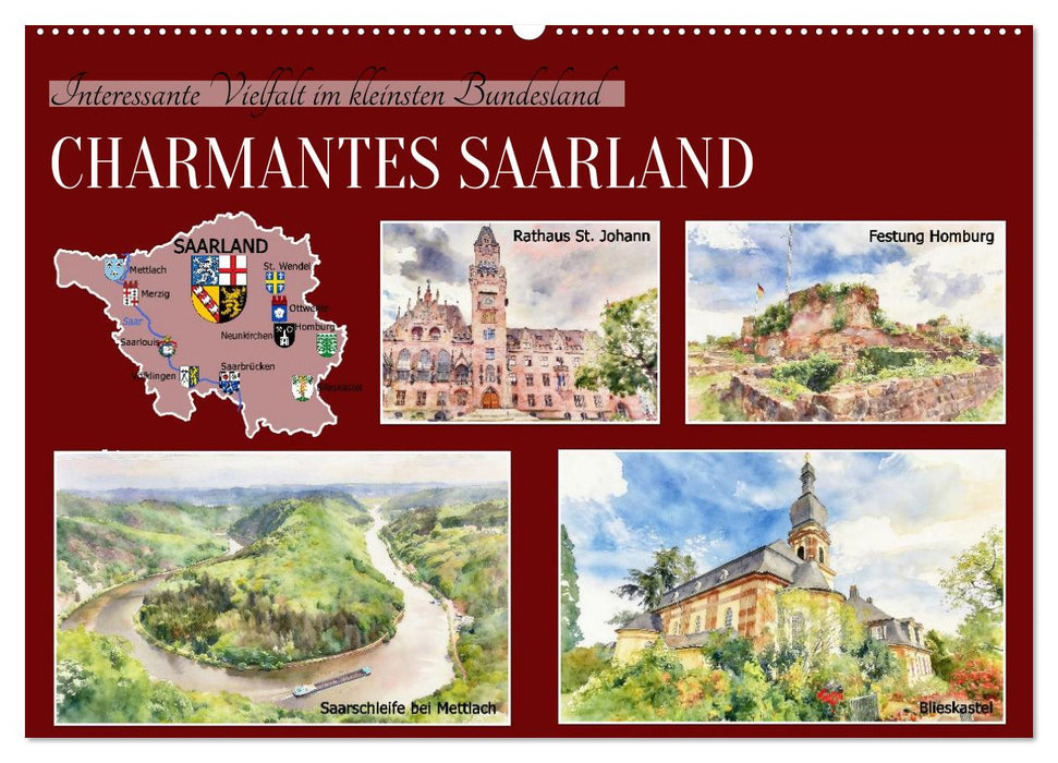 Charmantes Saarland (CALVENDO Wandkalender 2027)