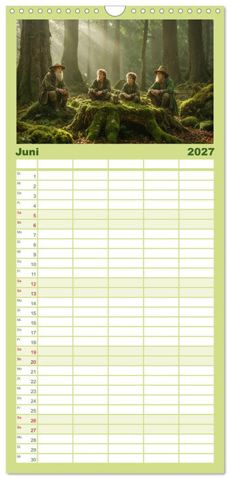 Keltische Legenden - Die kleinen Wesen der Natur (CALVENDO Familienplaner 2027)