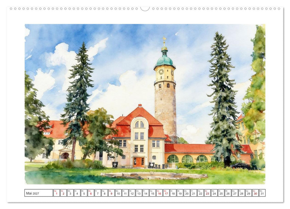 Historische Altstädte in Thüringen (CALVENDO Premium Wandkalender 2027)