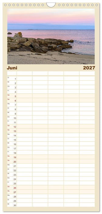 Bretagne - Traumküsten im südlichen Finistère (CALVENDO Familienplaner 2027)