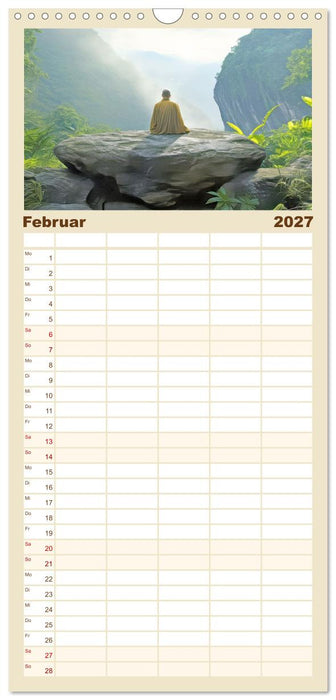 Meditation und weiter Horizont (CALVENDO Familienplaner 2027)