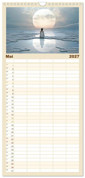 Meditation und weiter Horizont (CALVENDO Familienplaner 2027)