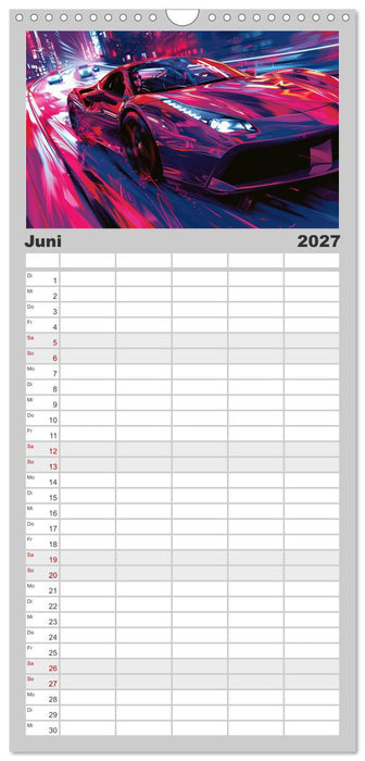 Speed Symphony (CALVENDO Familienplaner 2027)