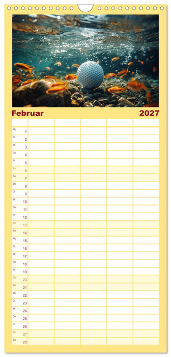 Tierische Balljunkies (CALVENDO Familienplaner 2027)