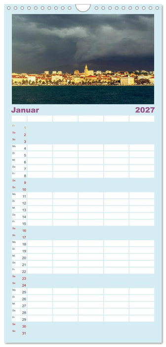 Split - Zauberhafte Perle an der Adriaküste Kroatiens (CALVENDO Familienplaner 2027)