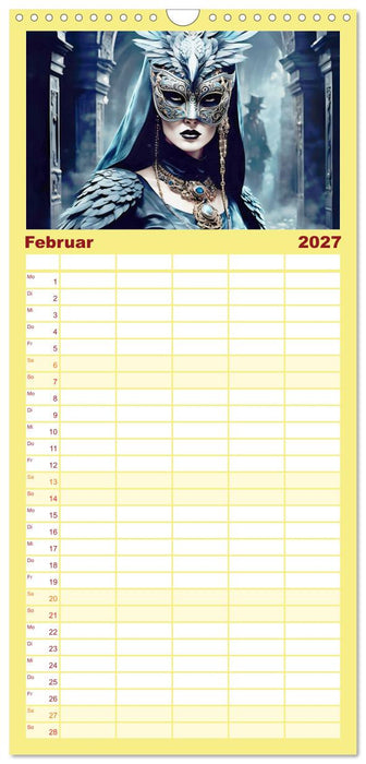 Maskerade Deluxe (CALVENDO Familienplaner 2027)