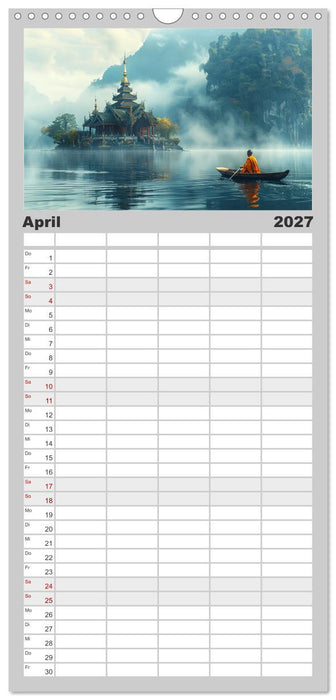 Komm mit in die Stille (CALVENDO Familienplaner 2027)