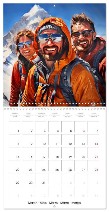 Mountaineers - Extreme mountaineering (CALVENDO Monthly Calendar 2027)
