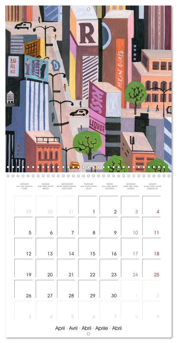 NEW YORK, d'hier à aujourd'hui (CALVENDO Calendrier mensuel 2027)