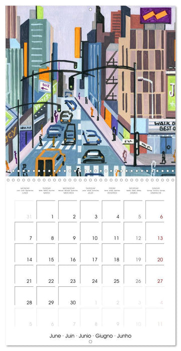 NEW YORK, d'hier à aujourd'hui (CALVENDO Calendrier mensuel 2027)