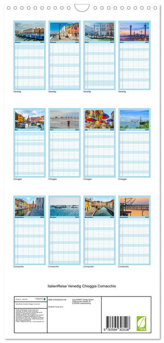 ItalienReise Venedig Chioggia Comacchio (CALVENDO Familienplaner 2027)