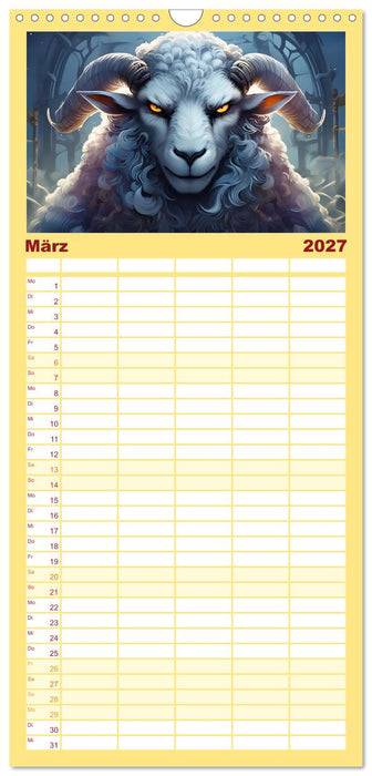 Bittersüße Miesepeter (CALVENDO Familienplaner 2027)