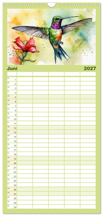 Schillernde Edelsteine (CALVENDO Familienplaner 2027)