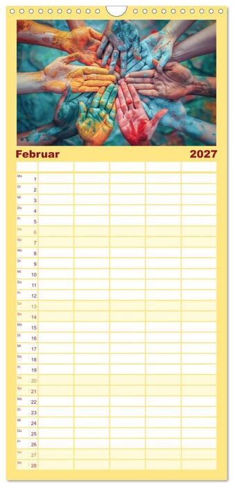 Die Sprache des Friedens (CALVENDO Familienplaner 2027)