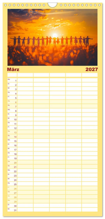 Die Sprache des Friedens (CALVENDO Familienplaner 2027)