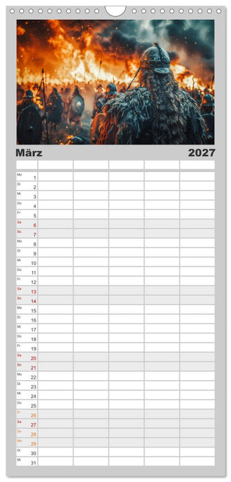 Die Abenteuer der Wikinger (CALVENDO Familienplaner 2027)