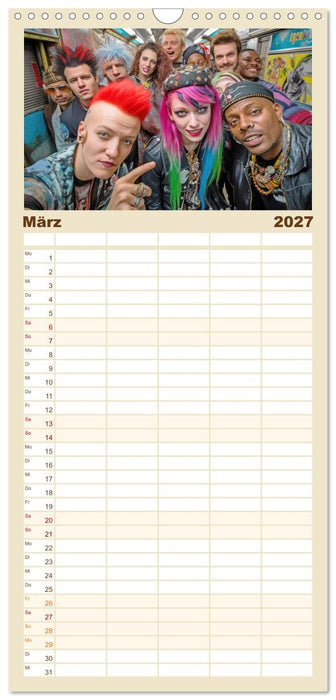Wundervolle Zeitreise (CALVENDO Familienplaner 2027)