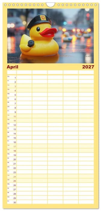 Badeenten Kalender - Quietscheenten in der Berufswelt (CALVENDO Familienplaner 2027)