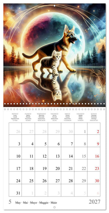 Des amis inhabituels (CALVENDO Calendrier mensuel 2027)