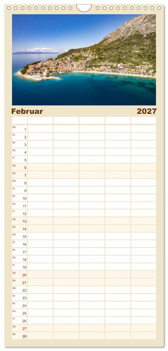 Kroatien von oben (CALVENDO Familienplaner 2027)