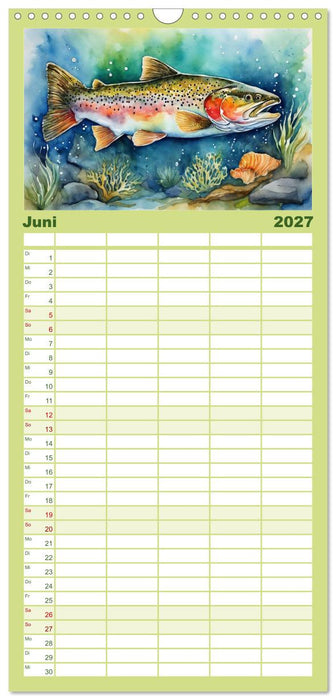 Geheimnisvolle Unterwasserwelten (CALVENDO Familienplaner 2027)