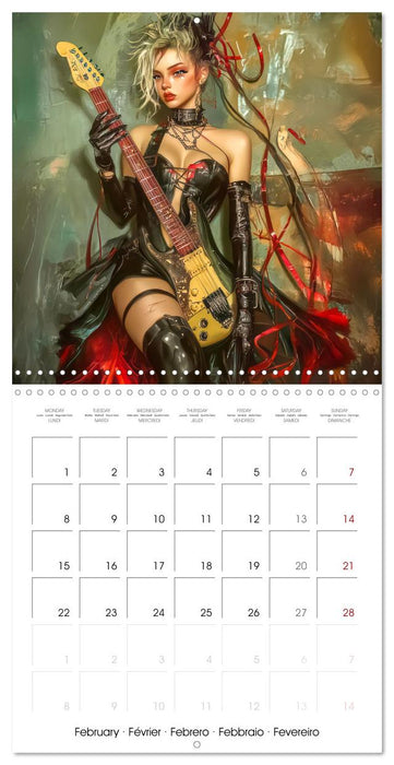 Music with emotion - caricatures (CALVENDO Monthly Calendar 2027)