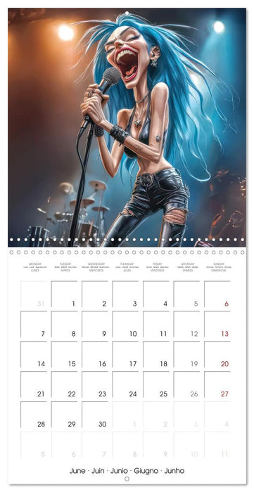 Music with emotion - caricatures (CALVENDO Monthly Calendar 2027)
