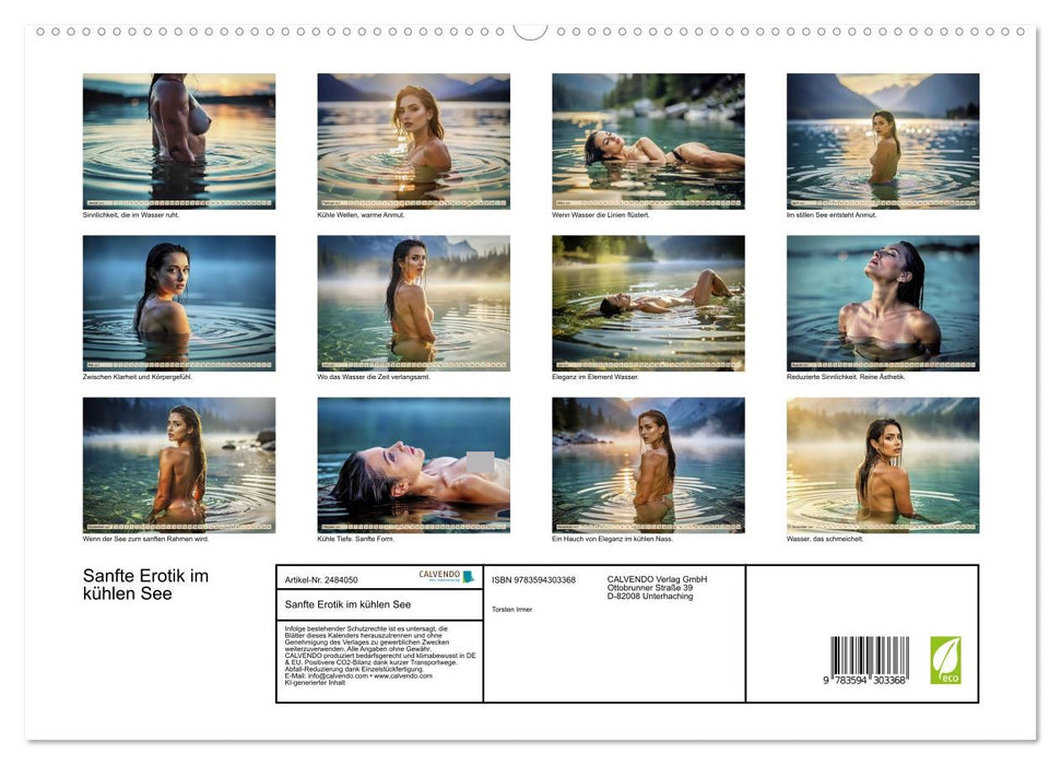 Sanfte Erotik im kühlen See (CALVENDO Premium Wandkalender 2027)