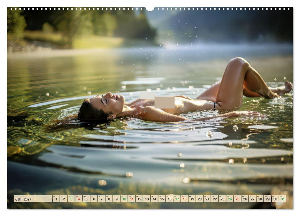 Sanfte Erotik im kühlen See (CALVENDO Premium Wandkalender 2027)