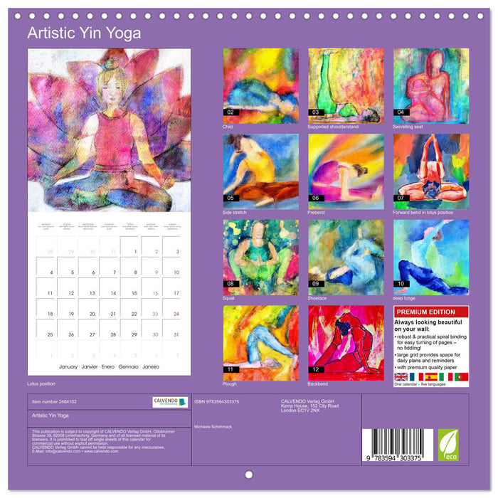 Artistic Yin Yoga (CALVENDO Monthly Calendar 2027)