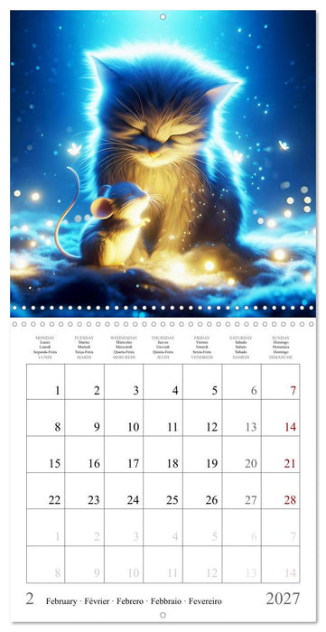 Amitié duveteuse (CALVENDO Calendrier mensuel 2027)