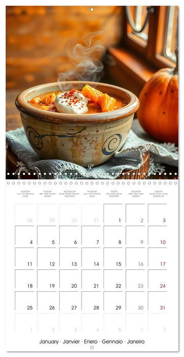 Culinary pumpkin creations - With pumpkin dishes through the year (CALVENDO Monthly Calendar 2027)