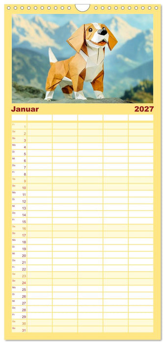 Wenn Papier zum Leben erwacht (CALVENDO Familienplaner 2027)