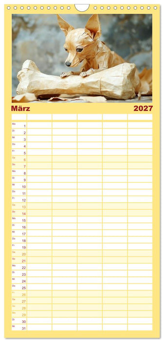 Wenn Papier zum Leben erwacht (CALVENDO Familienplaner 2027)